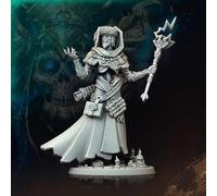 Générique Peinta3D - Figurine en résine à Peindre, Univers de Archvillain Games - Univers Stoa Mortis The Undying Academy - Darkspell Academic (1 pièce + 1 Base) - Echelle 25mm (V3)