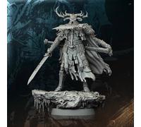 Générique Peinta3D - Figurine en résine à peindre - UniversFrostburn Horrors - Frozen Echoes de chez Archvillain Games - Frostbound Drengr [25mm] (V3)