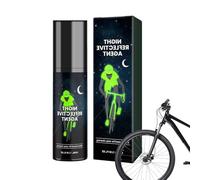 Générique Peinture À La Pulvérisation Réfléchissante - Vêtements De Vélo De Nuit En Plein Air Spray | Peinture En Tissu Lumineux | Glow Dans La Laque Multi- Sombre, Seulement Visible Dans L'obscu