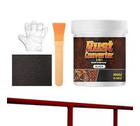 Générique Peinture Convertisseur De Rouille Automobile - 300 g Finition Industrielle Noire | Revêtement Convertisseur Rouille Auto Métal,Pour Camping-Car Remorque Portail Rampe Châssis Pont Bateau