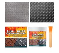 Générique Peinture Convertisseur de Rouille pour Métaux - Barrière Humidité | Primaire Antirouille pour Surfaces Métalliques,pour Pièces Mécaniques Clôture Extérieur Garage Bateau Coque Voiture