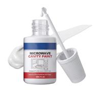 Générique Peinture De Cavité Micro-Ondes | avec pinceau universel haute brillance résistant à la chaleur | peinture en spray de réparation d'électroménager | pour maison cuisine appartement bureau