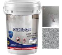 Générique Peinture De Sol Époxy Au Sable - Revêtement Antidérapant Résistant À L’Usure | Peinture Époxy Auto-nivelante | Auto-Nivelante Pour Garage Intérieur, Bâtiment Commercial, Atelier, Cave