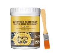Générique Peinture Dorée,Liquide Pour Art Du Métal 150 Grammes - Peinture Dorée À Base D'Eau | Utilisable Pour Murs, Bijoux, Meubles, Tableaux, Artisanat, Arts, Écriture, Pierres Tombales Et