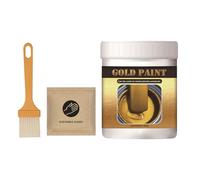 Générique Peinture Dorée Métallisée - Finition Liquide À Base D'eau 300 G, Revêtement Pigmenté Riche, Texture À Séchage Rapide | Peinture De Brillante Pour Quincaillerie De Meubles En Bois, Cadr