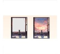 Générique Peinture Lumineuse Et Sonore, Peinture Lumineuse Décorative à LED, Veilleuse à Cadre en Alliage Daluminium, Conception De Cavité Sonore Entièrement Fermée