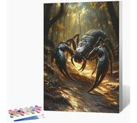 Générique Peinture Numero Enfant Scorpion Peinture par Numero Animal Paint by Numbers, Loisir Creatif Adulte DIY Kit Creatif Adulte Couleur Canevas Painting, Cadeau Femme Sans Cadre 60x90cm Q-6282