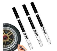 Générique Peinture Pour Roue - 3 Pièces 13.5x1cm | Kit Réparation Rayures | Stylo Retouche Jante Pour Éraflures Et Éclats | Outil D'Entretien Automobile Robuste Garage