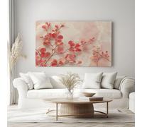 Générique Peinture Sur Toile Feuilles Fleurs Affiches Impressions Marbre Abstrait Mur Art Photos pour Salons Chambres Cuisines Tableaux Décoratif 160 x 80 cm (L x l) Sans Cadre