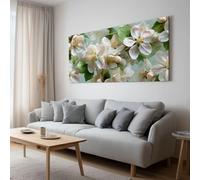 Générique Peinture sur toile plantes aquarelle fleurs, murale impression sur toile classique - décoratif muraux chambre - affiches décoration salon photo sans cadre 120L x 80l cm