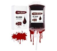 Générique Peinture Visage Liquide,170 ML Sachets Étanches Halloween - Maquillage Effrayant Rouge Bleu pour Femmes Et Hommes Fête Déguisée