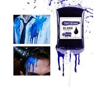 Générique Peinture Visage Liquide | Sachets Imperméables Halloween 5.7 oz | Maquillage Rouge Bleu pour Femmes et Hommes,Accessoires Fête d'halloween Déguisée