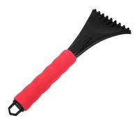 Générique Pelle à Neige Multifonction en Abs Rouge Poignée en Mousse Eva, Mini Grattoir à Glace Remplaçable, Outil de Déneigement D’Hiver Pratique pour Voiture et Usage Extérieur