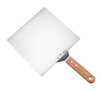 Générique Pelle à Pizza, Lève-gâteau, Spatule de Cuisson en Acier Inoxydable, Outil de Transfert à Manche en Bois et Surface Lisse pour Restaurants, Fêtes,