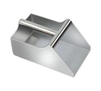 Générique Pelle à Poussière Manuelle En Acier Inoxydable, Multifonctionnelle, avec Manche pour Un Nettoyage Efficace et Le Transport Des Débris, 25 cm x 14,5 cm x 12 cm