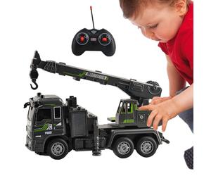 Générique Pelle Mécanique Télécommandée - ABS | Chariot Élévateur 4WD Mini De Chantier RC - Bulldozer Motorisé Assemblage DIY STEM Jouet Garçon Tractopelle avec Pelle Excavation