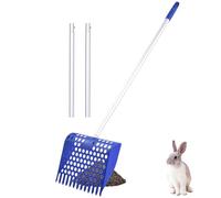 Générique Pelle pour Fumier De Poule dans Sable | Râteau et Pelle à Fumier pour Coq Poule | Outil en d'Aluminium Détachable pour Basse-Cour Étable Cheval Lapin Chèvre Hamster Canard