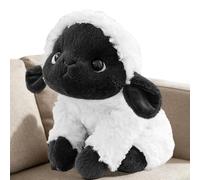 Générique Peluche Agneau | Doudou Blanc et ébène,Peluche Mouton,Convient pour, Garçons Et Filles, Le Salon, Le Dortoir, L'Appartement, Chambre De Bébé, Chambre, Collection