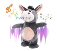 Générique Peluche Âne Qui Parle - Jouet Musical Interactif | Peluche Chantante Éducative pour | Jouet Sensoriel Doux pour Apprentissage, Garçons et Filles