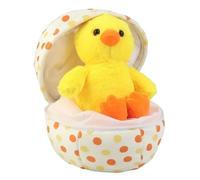 Générique Peluche Animale - 25 Cm, Peluche Douce en Forme D'Œuf, Figurine Mignonne, Design Moelleux avec Fermeture Éclair, Douce Au Toucher | Accessoire Charmant Et Adorable pour, Garçons, Fille