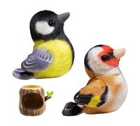 Générique Peluche Animale,Décoration De Bureau Réaliste Et Mignonne,Peluche Oiseau Style Cartoon Cabane dans l'arbre pour Amoureux des Oiseaux Adultes Amis Maison Bureau Chambre Nurserie Dessus d