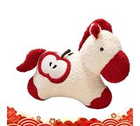 Générique Peluche année du Cheval 2026, Jouet décoratif de Bon augure, Mascotte de Cheval, Mignonne | pour Adultes