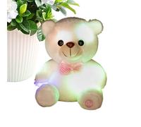 Générique Peluche avec veilleuse - Peluche 20 cm | Glowing Bear 20 cm à r avec Lumineux Doux à r garçons Filles Maison canapé Bureau Animal Doux pour avec veilleuse