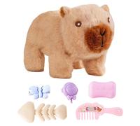 Générique Peluche Capybara -23,5 Cm Peluche | Capybara Peluch - Peluch Électrique avec Son Et Lumière Douce Et Interactive pour D'âge Préscolaire, Salle De Jeux, Voyage, Jeu Fantastique, Cadeau