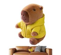 Générique Peluche Capybara,Coussin Mignon De 25 Centimètres avec Vêtements - Jouet Capybara Doux | pour Nuit, Anniversaire, Chambre, Accessoire Photo, Filles,
