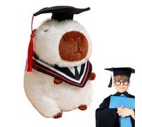 Générique Peluche Capybara De Remise De Diplôme - Chapeau De Docteur en Peluche pour Diplômés De Licence, De Maîtrise Et De Doctorat | Cadeau De Douce Et Moelleuse pour Camarades De Classe, Amis Et