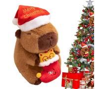 Générique Peluche Capybara Mignonne - Décor de Noël Doux pour la Maison,Peluches Animales,pour Filles Tout-Petits Fête de Vacances Chambre Canapé Bureau Crèche Garderie Voiture