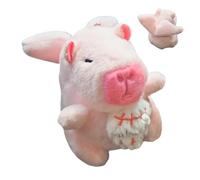 Générique Peluche Capybara | Miniature avec Pendentif à Cordon Tirant,Jouets Porte-Clés Animaux avec Ailes | pour Filles Garçons Sac à Main Sac à Dos Voyage Fête Anniversaire