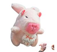 Générique Peluche Capybara,Miniature avec Pendentif à Cordon Tirant - Poupées d'animaux en Peluche Porte-clés - pour Filles Garçons Sac à Main Sac à Dos Voyage Fête Anniversaire