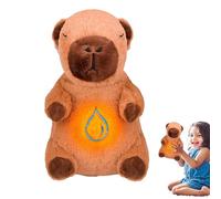 Générique Peluche Capybara,Peluche Capybara en Peluche | Oreiller en Peluche Respirant pour | Animaux en Peluche apaisants Anti-Stress avec lumière Musicale pour Adultes et, Oreiller en Peluche