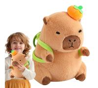 Générique Peluche Capybara | Portable avec Sac Tortue - Jouets Capybara Câlins | pour Filles Noël Jour des sur Étagères Bureaux Lit Canapé Salon