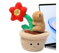 Générique Peluche Capybara Très Douce | Oreiller en Forme De Pot De Fleurs Décoration,Jouet Capybara | pour Les Anniversaires des Filles Adultes Ainsi qu'à Pâques et Remise des