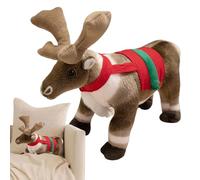 Générique Peluche Cerf,Décoration d'Intérieur Renne Douce - Jouets D'Accompagnement Peluche pour Fêtes | pour Salon Chambre Canapé Chambre d'Bureau Étagère Appartement Voiture Fête d'anniversaire