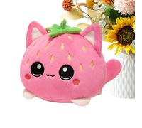 Générique Peluche Chat - 20 Cm PP Coton | Figure De Aux Fraises - Chat en Peluche | Cadeau De Saint-Valentin pour Sa Petite Amie Et Son Petit Ami - Oreiller Câlin en Forme | Amoureux des Animaux,