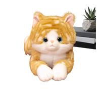 Générique Peluche Chat 50 cm Douce Réaliste en Pose Allongée