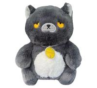 Générique Peluche Chat | d'Accompagnement Douce | Doudou Décoratif Doux | pour Salon Bureau Canapé Lit Adultes Collectionneurs Jeu Coucher Chambre Anniversaire