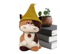 Générique Peluche Chat Décoration réaliste, Douce, Mignonne et de 30 cm | Jouet Chat en Peluche Réaliste et Doux pour Garçons et Filles Adultes Chambre à Coucher Chambre d'Canapé Voiture