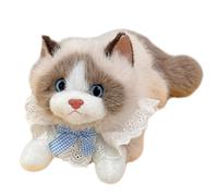 Générique Peluche Chat - Doudou Décoratif Doux pour Câlins,Jouets en Peluche de Chat et Poupées | pour Les et Les Adultes Anniversaire Halloween Chambre Noël Fête Voyage Canapé Appartement