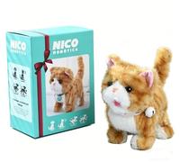 Générique Peluche Chat Interactive IA, Chaton Mignon avec Induction Intelligente et Son Doux, Peluche Compagnon Doux pour Enfants dès 3 Ans