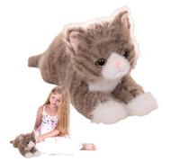 Générique Peluche Chat Réaliste, Doux et, Décoration Lit, Duveteux | Doux Doux, Et Douillet Pour Déco Chambre, Voiture, Chambre De Bébé, Salle De Jeux, Garçons, Filles,