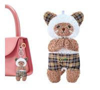 Générique Peluche Chat Rembourrée - Pattes Magnétiques Décoration Interactive Mignonne 10 Centimètres - Jouets Apaisants pour - pour Adultes Salon Chambre Canapé Sofa Bureau Chambre Bébé Intérieur de