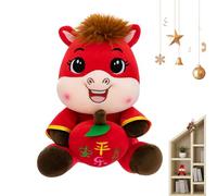 Générique Peluche Cheval | Étoffe Élasthanne Doux avec Rembourrage en Coton PP | Mascotte du Nouvel an Chinois | Peluche pour Canapé-lit, Chambre d'enfant, Décoration De Fête