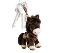 Générique Peluche Cheval Jouet Doudou,Porte-Clés Doudou 18cm Mignon et Doux - Porte-clés Peluche Sac | pour Sac à Main Fête Cadeau Ados Adultes