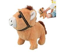Générique Peluche Cheval - Jouet Électrique Doux et Réconfortant,Jouets Doux D'Accompagnement,pour Chambre Garçons Salon Voiture Canapé Lit Temps De Jeu Heure du Coucher Nursery Voyage Anniversaire