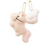 Générique Peluche Cheval Nouvel an Chinois 2026 - Charme Maison Doux Mignon Transportable,Jouets en Peluche De Cheval - pour Voitures Sacs Maison Bureau Cafes Librairies Etageres Vitrines