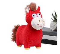 Générique Peluche Cheval - Nouvel an Chinois 2026, Mascotte Mignonne, Décoration Robuste pour La Fête du Printemps, Cadeau pour | Un Cadeau Fiable pour La Famille Et Les Amis